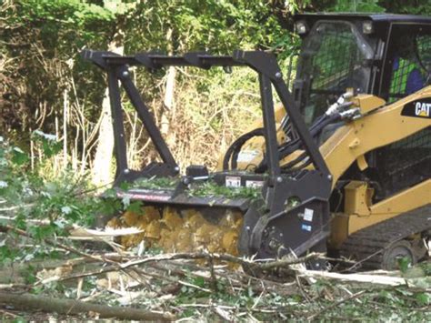 rent a skid steer with mulcher|land clearing mulcher for rent.